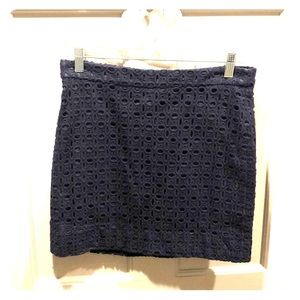 J. Crew navy skirt